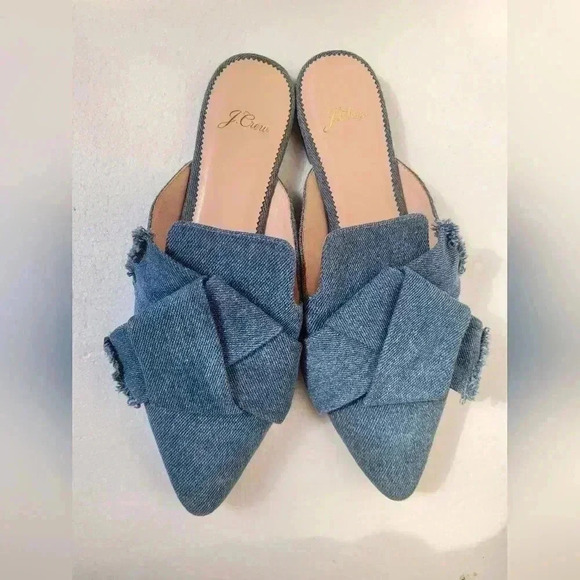 J Crew mules blue - Picture 3 of 10